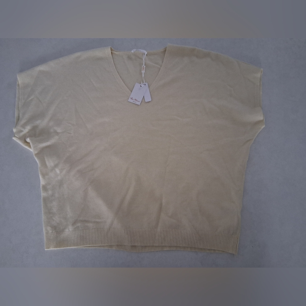 NWT Vila Milano/ Cream V-Neck Sweater/ Size US XL - Picture 4 of 9